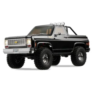 FMS FCX10 1/10 2.4G 4WD RC Car Chevrolet K5 Blazer RS Two Speed Rock Crawler Climbing Off-Road Truck LED Light Locking Differential Vehicles Models - Black