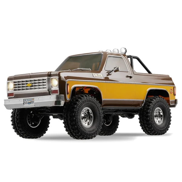 FMS FCX10 1/10 2.4G 4WD RC Car Chevrolet K5 Blazer RS Two Speed Rock Crawler Climbing Off-Road Truck LED Light Locking Differential Vehicles Models - Black