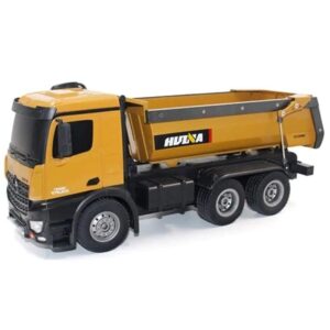 EDTara Huina 1573 RTR 2.4GHz 10 Channel 1:14 Remote Control RC Truck Dump Self-discharging Metal Auto Demonstration LED Light RC