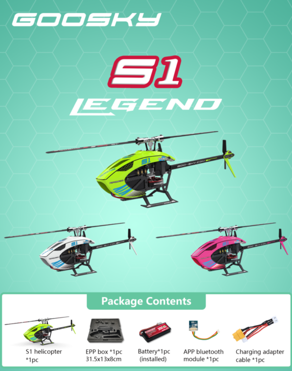 Goosky Legend S1 Helicopter (BNF)
