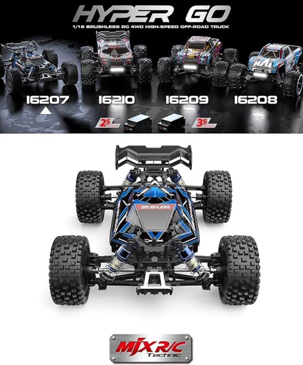 MJX Hyper GO 16207 with 3S Battery 1/16 RTR Brushless RC Car
