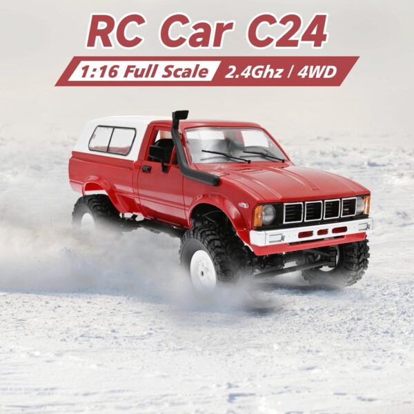 WPL C24 1/16 2.4G 4WD Crawler Truck RC Car Full Proportional Control RTR