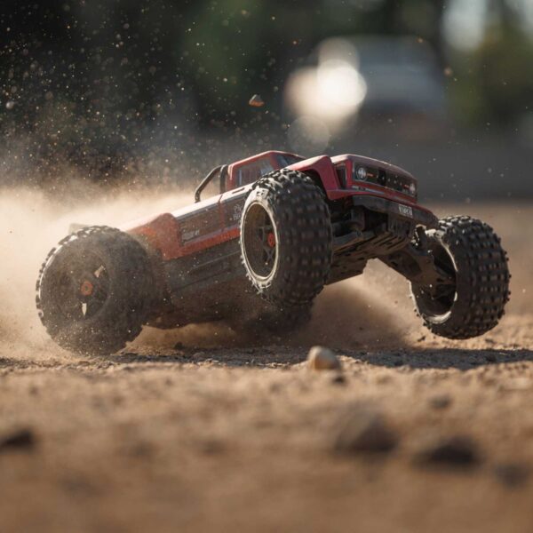 ARRMA OUTCAST 4S 4X4 RTR Brushless Stunt Truck, Red