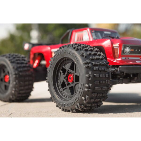ARRMA OUTCAST 4S 4X4 RTR Brushless Stunt Truck, Red