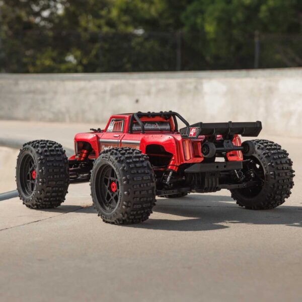 ARRMA OUTCAST 4S 4X4 RTR Brushless Stunt Truck, Red