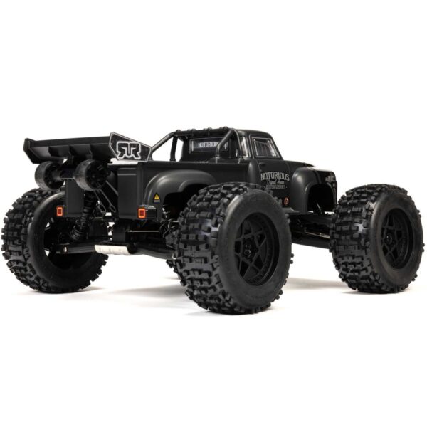 ARRMA NOTORIOUS V6 6S 4X4 1/8 RTR Brushless Stunt Truck, Black
