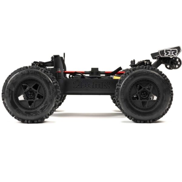 ARRMA NOTORIOUS V6 6S 4X4 1/8 RTR Brushless Stunt Truck, Black