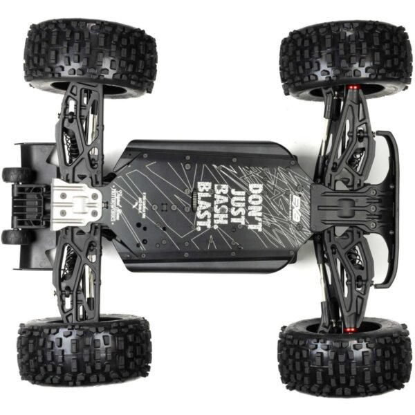 ARRMA NOTORIOUS V6 6S 4X4 1/8 RTR Brushless Stunt Truck, Black