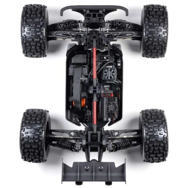 ARRMA NOTORIOUS V6 6S 4X4 1/8 RTR Brushless Stunt Truck, Black