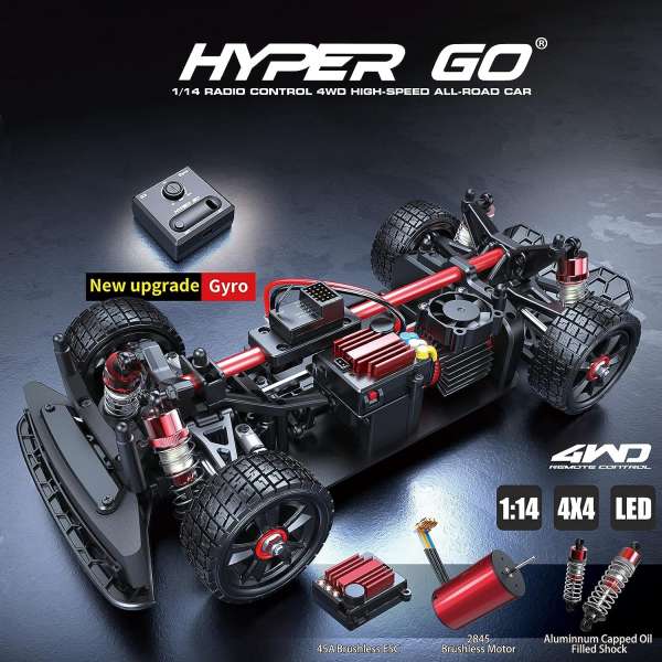 Back Mjx Hyper Go MJX Hyper Go 14302 Brushless RC Drift Car