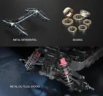 Back Mjx Hyper Go MJX Hyper Go 16208 1/16 Brushless High Speed 4WD Off-Road RC